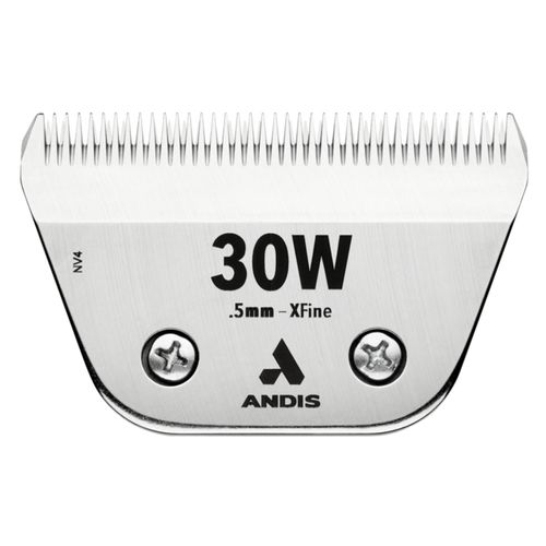 Andis Ceramic EDGE 30W XFine Wide Blade - szerokie, ceramiczne ostrze do maszynek Snap-On, stal chromowana - 0,5mm