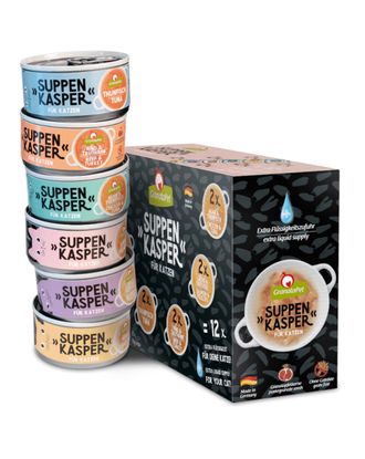 GranataPet Suppenkasper Mulitipack 12x70g - zupa dla kota, zestaw smaków