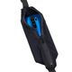 Flamingo Leash Kayga Black - nylonowa smycz dla psa, z elastyczną saszetką i 2 uchwytami, czarna, 160cm/25mm