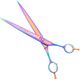 P&W Poodle Rainbow Scissors - profesjonalne nożyczki groomerskie, proste