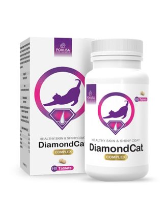 Pokusa DiamondCat 110tbl. - suplement diety poprawiający stan skóry i sierści kota