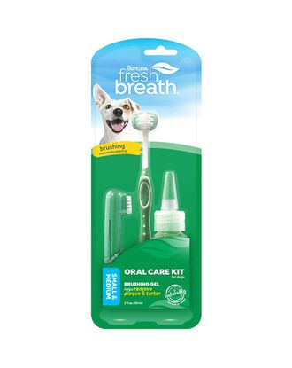 Tropiclean Oral Care Kit - zestaw do czyszczenia zębów dla małych psów i kotów