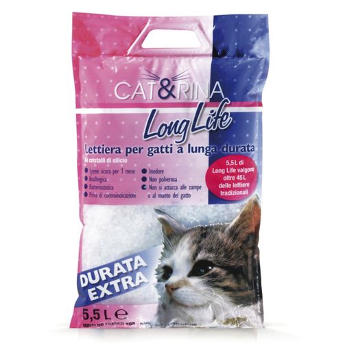 Cat&Rina Long Life - silikonowy żwirek dla kota, bezzapachowy