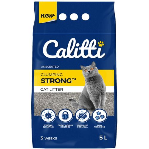 Calitti Clumping Strong Cat Litter - bezzapachowy, drobny żwirek z naturalnego bentonitu