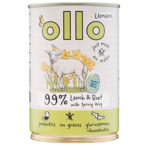Ollo Umami Jagnięcina i Wiosenne Warzywa 400g - bezzbożowa mokra karma dla psa