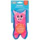 Outward Hound Durablez Pig 16cm - piszcząca zabawka dla psa, bez wypełnienia, różowa świnka