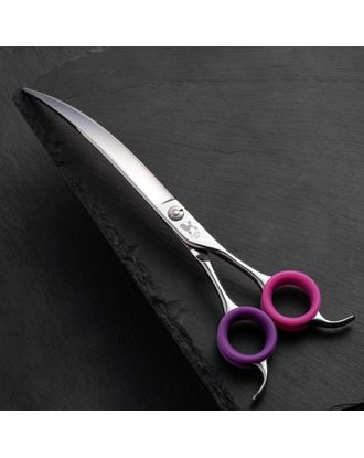 Blovi Curly Line Extra Curved Scissors 8" - mocno gięte, długie nożyczki groomerskie, stal japońska