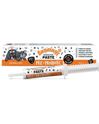 Bugalugs Pre + Probiotic Digestive Paste - pasta na trawienie dla kota i psa, z probiotykami