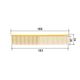 So Posh Metal Comb Classic 19cm - metalowy grzebień groomerski, złoty, mieszane piny 50/50