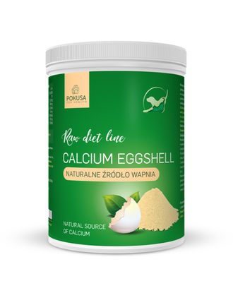 Pokusa RawDietLine Calcium Eggshell - preparat ze skorupek jaj kurzych, wzmacniający kości i zęby - 1,5kg