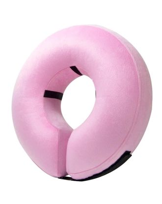 Bencmate Inflatable Collar Pink - pluszowy, dmuchany kołnierz dla psa i kota, różowy