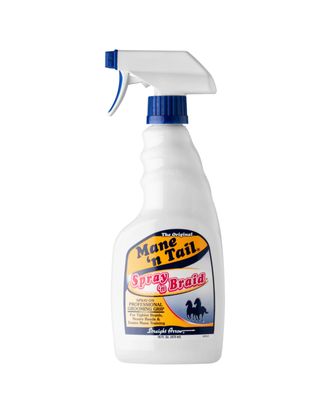 Mane'n Tail Spray & Braid - preparat ułatwiający zaplatanie włosów, grzywy i ogona, dla koni i psów - 473ml