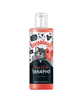 Bugalugs Flea & Tick Cat Shampoo - szampon ochronny dla kota, z olejkiem Neem - 250ml