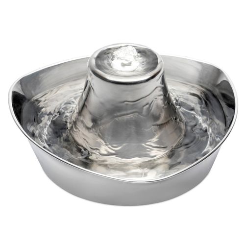 PetSafe Seaside Stainless Steel Pet Fountain 1,8L - fontanna dla kota i psa, ze stali nierdzewnej