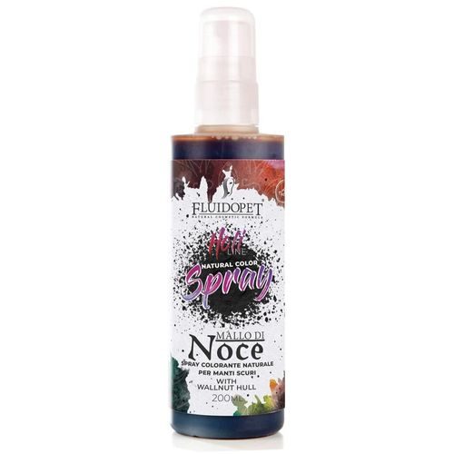 FluidoPet Holi Line Spray Mallo di Noce 200ml - odżywczy spray do czarnej i ciemnej sierści