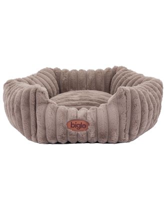 Biglo Cobe Hexagon Mokka - eleganckie i mięciutkie legowisko dla psa i kota, kawowy