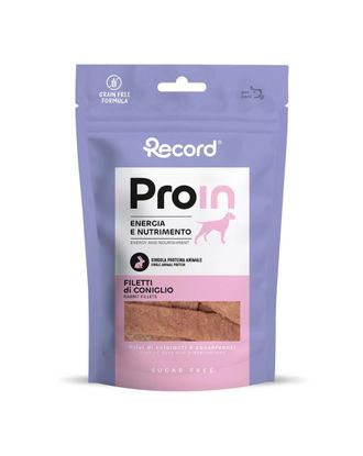 Record ProIn Single Protein Dog Snack Rabbit 75g - monoproteinowe smaczki dla psa, królik