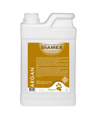 Diamex Argan - ultra odżywczy szampon do suchej i zniszczonej sierści, z organicznym olejem arganowym, koncentrat 1:8 - 1L