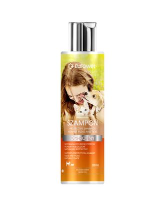 Eurowet Kolor & Pielęgnacja Flea and Tick Shampoo 200ml - szampon ochronny z olejkiem neem dla psa i kota