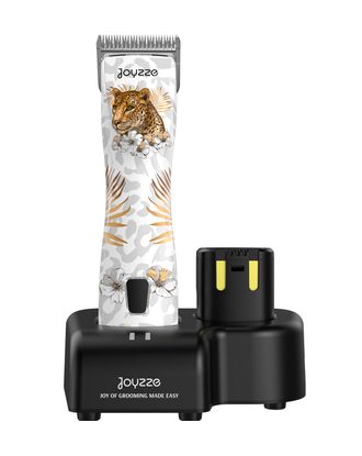 Joyzze Raptor Pro Cordless - profesjonalna, 3 biegowa maszynka bezprzewodowa z 2 akumulatorami, walizką i ostrzem nr10