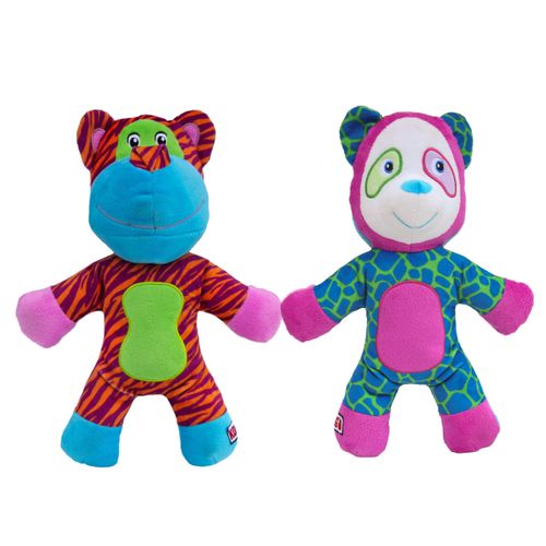 KONG Switcheroos Tiger Panda L 32cm - dwustronna zabawka pluszowa dla psa, Tygrys-Miś