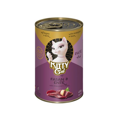 Kitty Cat Pheasant & Duck Pate - bezzbożowa mokra karma, pasztet dla kota, z bażantem i kaczką
