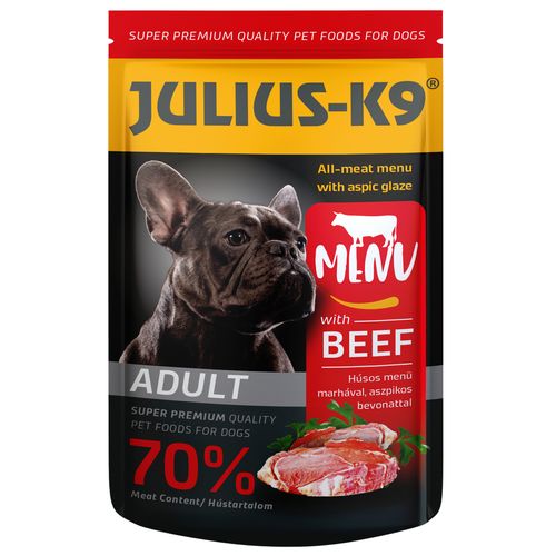 Julius-K9 Beef 125g - pełnoporcjowa mokra karma dla psa z wołowiną