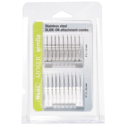 Wahl Slide-On Attachment Combs - stalowe nasadki dystansowe Slide-On do maszynki do strzyżenia, 2 szt.