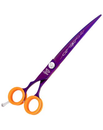 P&W Carat Left 7,5" Curved Scissors - profesjonalne nożyczki do strzyżenia dla osób leworęcznych, gięte
