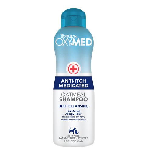 Tropiclean Oxy-Med Anti Itch Medicated Shampoo - szampon łagodzący podrażnienia dla psa i kota