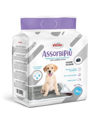 Record AssorbiPiu Carbone Puppy Pads 60x90cm - maty, podkłady absorbujące z węglem aktywnym - 10szt.