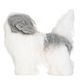 Mr. Jiang Shih Tzu Full Body Hair Grey & White - wymienna sierść do manekina groomerskiego Small Model Dog, szaro-biała