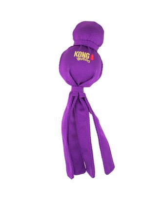 KONG Wubba Purple - szarpak z piłką dla psa, piszczący, fioletowy