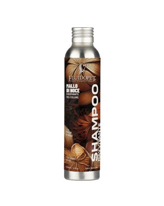 FluidoPet Mallo Di Noce Natural Shampoo - profesjonalny szampon pogłębiający kolor czarny i ciemny, koncentrat 1:20 - 150ml