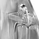 Blovi Free Standing Stainless Bath - stalowa wanna groomerska ze schodkami i przesuwnymi drzwiczkami z lewej strony
