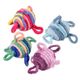 Flamingo Cat Woolen Balls 2szt. - piłeczki dla kota, z pętelkami z mikrofibry, grzechoczące