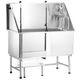 Blovi Free Standing Stainless Bath - stalowa wanna groomerska ze schodkami i przesuwnymi drzwiczkami z lewej strony