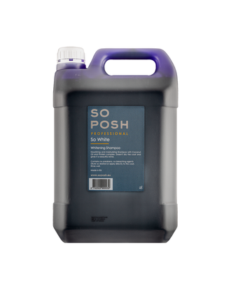 So Posh So White Shampoo - profesjonalny szampon do włosa białego, nawilżający i rozświetlający sierść - 5L