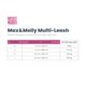 Max&Molly Multi-Leash Matrix Sky Blue - smycz przepinana dla psa z odblaskowymi przeszyciami, 200cm