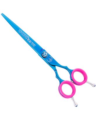 P&W Blue Star Titanium Scissors - nożyczki do strzyżenia zwierząt, proste