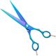 Geib Entree Blue Titan Straight Scissors - wysokiej jakości nożyczki proste z jednostronnym mikroszlifem i tytanową powłoką