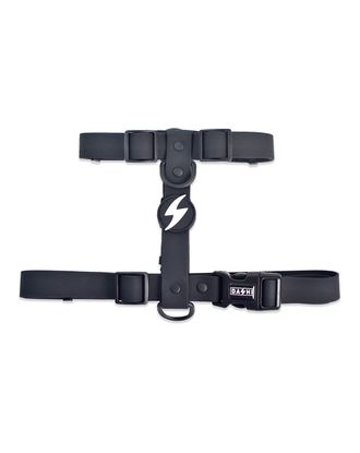 Dashi Colorflex Back Harness Black - regulowane, wodoodporne szelki guard dla psa, czarne
