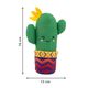 KONG Wrangler Cactus - pluszowa zabawka dla kota, kaktus z szeleszczącą doniczką, z kocimiętką