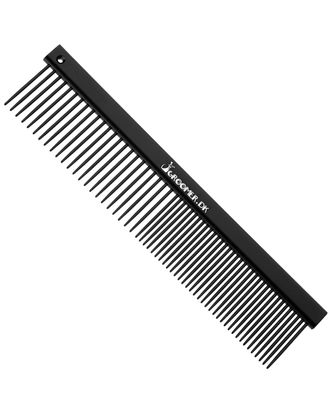 Groomer.dk Antistatic Teflon Comb 17,5cm - metalowy grzebień dla psa i kota, pokryty teflonem, mieszany rozstaw zębów 50/50
