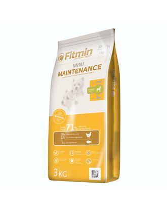 Fitmin Mini Maintenance 3kg - pełnowartościowa karma dla dorosłych psów małych ras, z kurczakiem