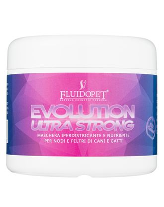 FluidoPet Evolution Ultra Strong Mask - wysoko odżywczo-regenerująca maseczka, skraca czas suszenia i ułatwia rozczesywanie sierści