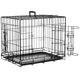 Flamingo Keo Black - metalowa klatka dla psa, S: 43x63x49cm