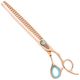 Kenchii Rose Chunkers 8" - degażówki groomerskie w kolorze rose gold, 25 ząbków
