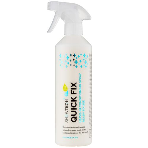 Show Tech+ Quick Fix Spray 500ml - preparat ułatwiający czesanie i strzyżenie sierści, zapobiega zabrudzeniom