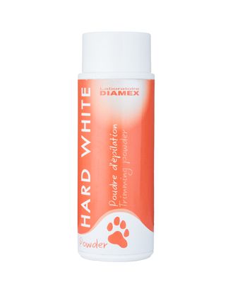Diamex Hard White Powder - puder ułatwiający trymowanie, dla psów o sztywnej, szorstkiej sierści - 90g